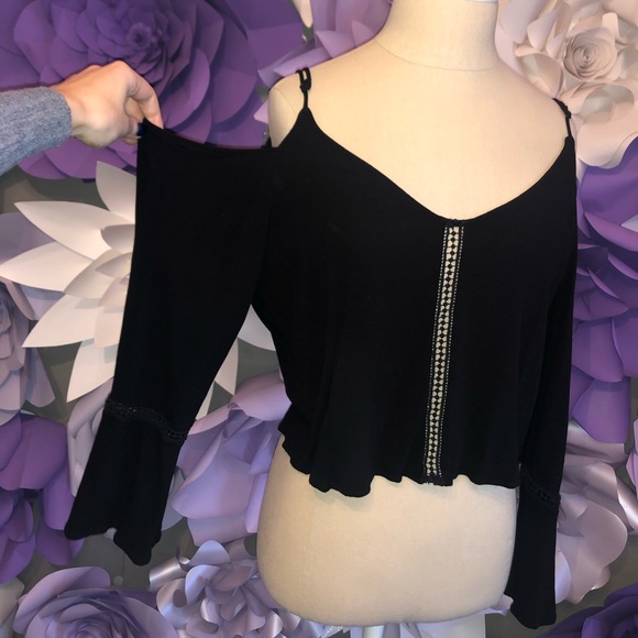 Black long sleeve top - Picture 2 of 4